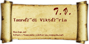 Tasnádi Viktória névjegykártya